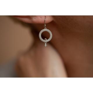 La Garçonne Diamant  Ohrringe aus Silber und Diamanten 