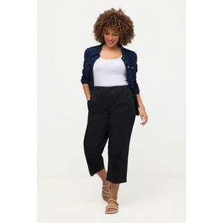 Ulla Popken  Pantalon 7/8 Ruby avec genoux préformés, jambes droites et taille élastique 