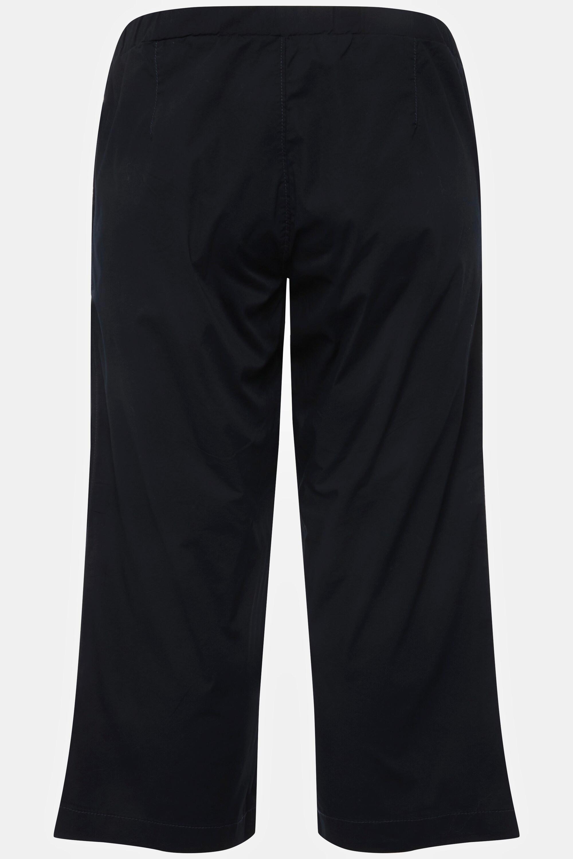 Ulla Popken  Pantalon 7/8 Ruby avec genoux préformés, jambes droites et taille élastique 