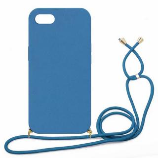 mobileup  Eco Case mit Kordel iPhone 7  8  SE (2020)  SE (2022) - Navy 