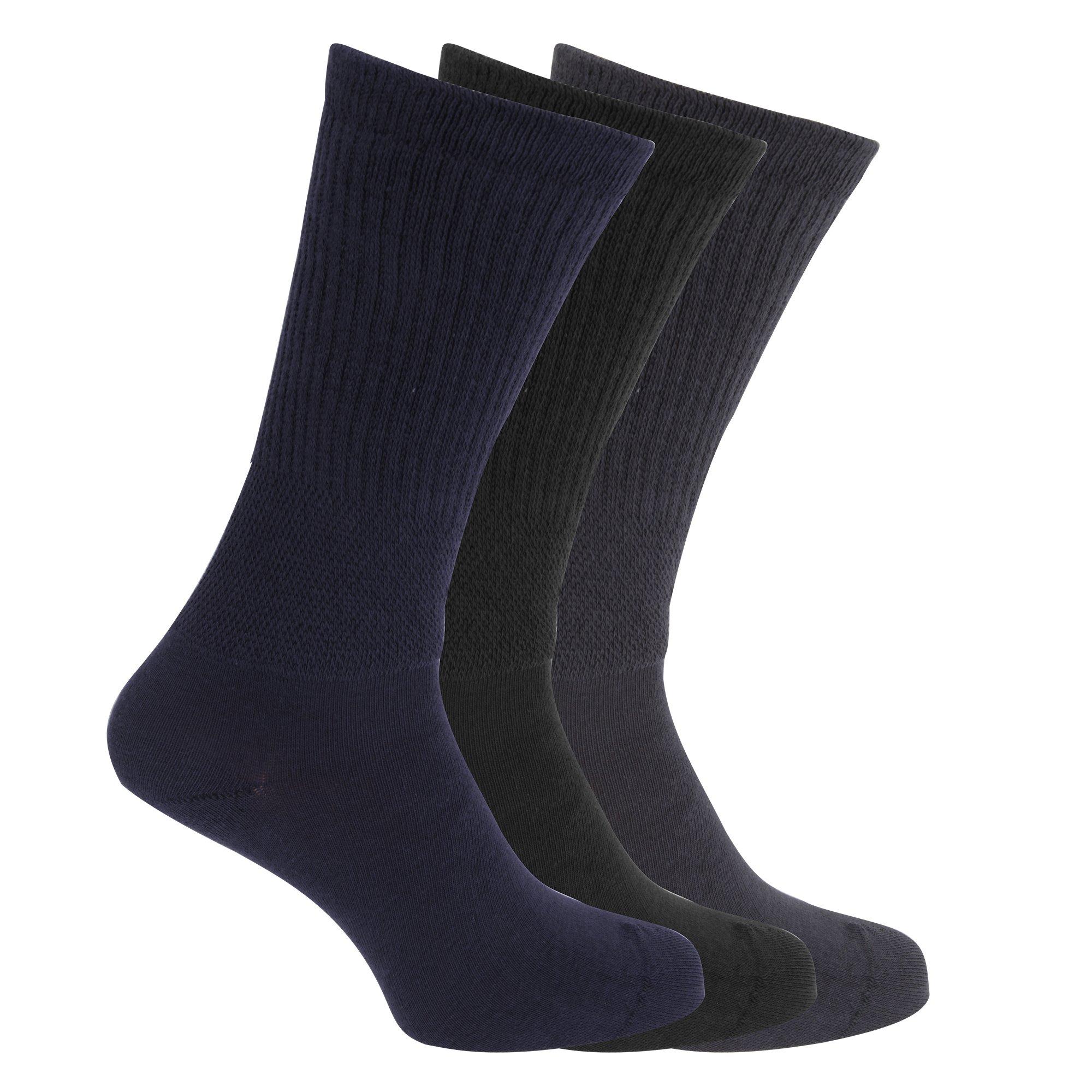 Image of Extra Breite Komfort Fit Socken (3 Paar) Herren Multicolor 39-43