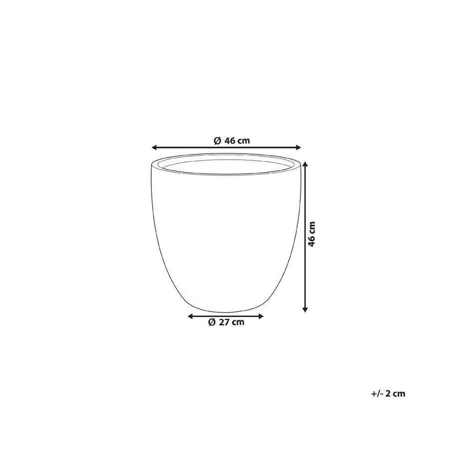 Beliani Vaso per piante en Fibra d'argilla Moderno KANNIA  