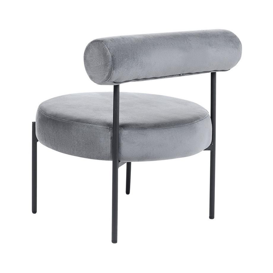 Beliani Fauteuil en Velours Rétro ALPHA  