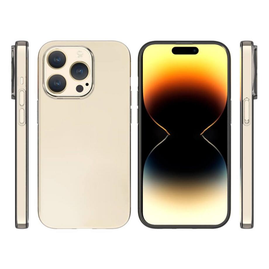 Cover-Discount  iPhone 15 Pro - Cover in silicone lucido trasparente 