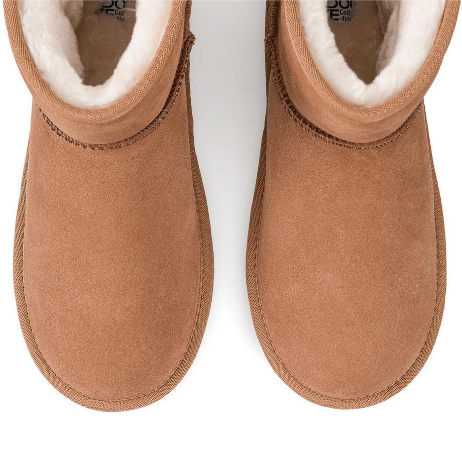 La Redoute Collections  Boots fourrées en cuir 