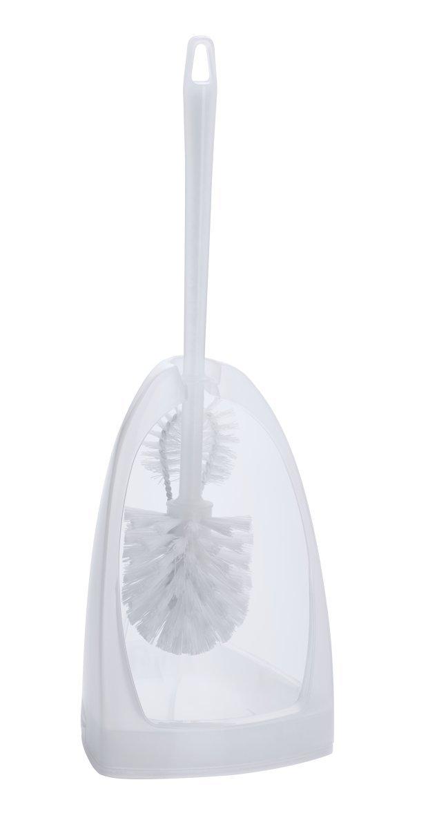 diaqua Garniture WC a. brosse rebord blanc transparent  