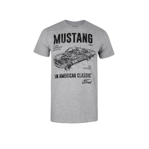 Image of Mustang Manual Tshirt Herren Grau XXL