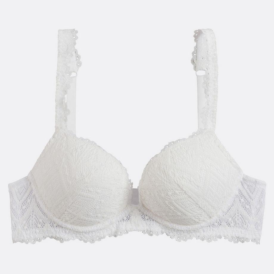 La Redoute Collections Lison Reggiseno push up in pizzo  