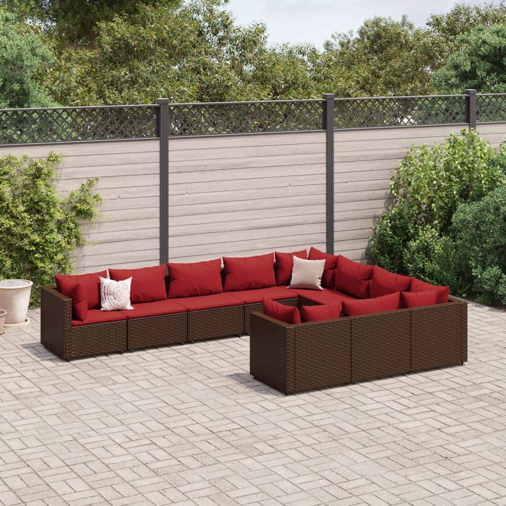 VidaXL Gartensofagarnitur poly-rattan  