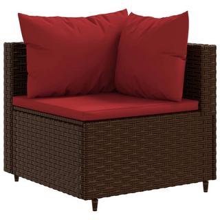 VidaXL Gartensofagarnitur poly-rattan  