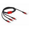 DeLock  86713 USB Kabel 1 m USB 2.0 USB C Schwarz, Rot 