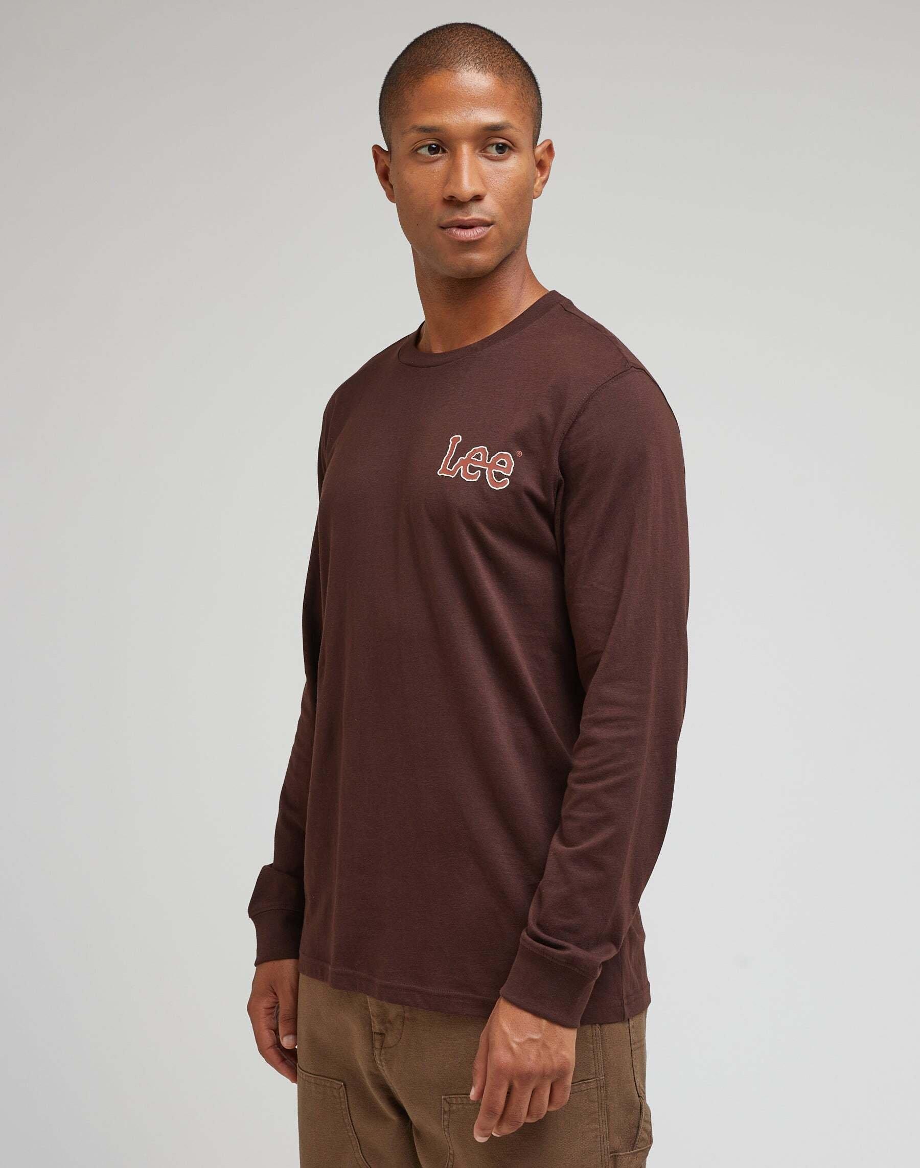 Image of Langarmshirts Essential Longsleeves Tee Herren Braun L
