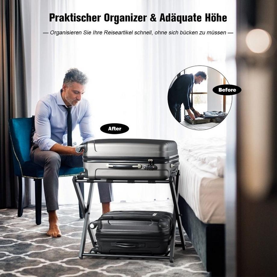 Northix  Porte-bagages pliable, capacité de 60 kg 