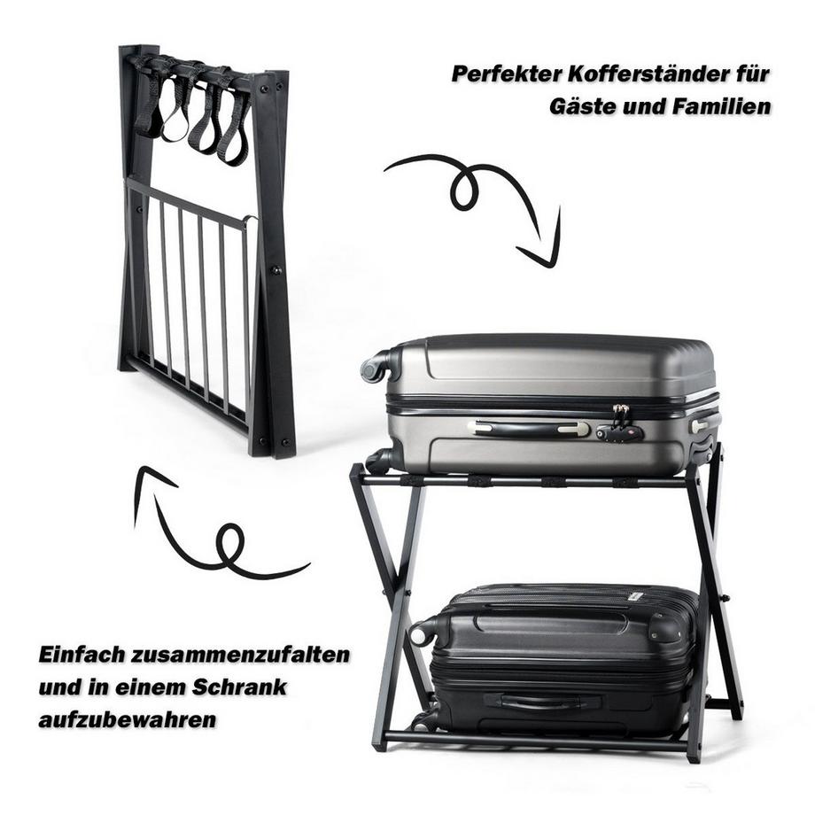 Northix  Porte-bagages pliable, capacité de 60 kg 