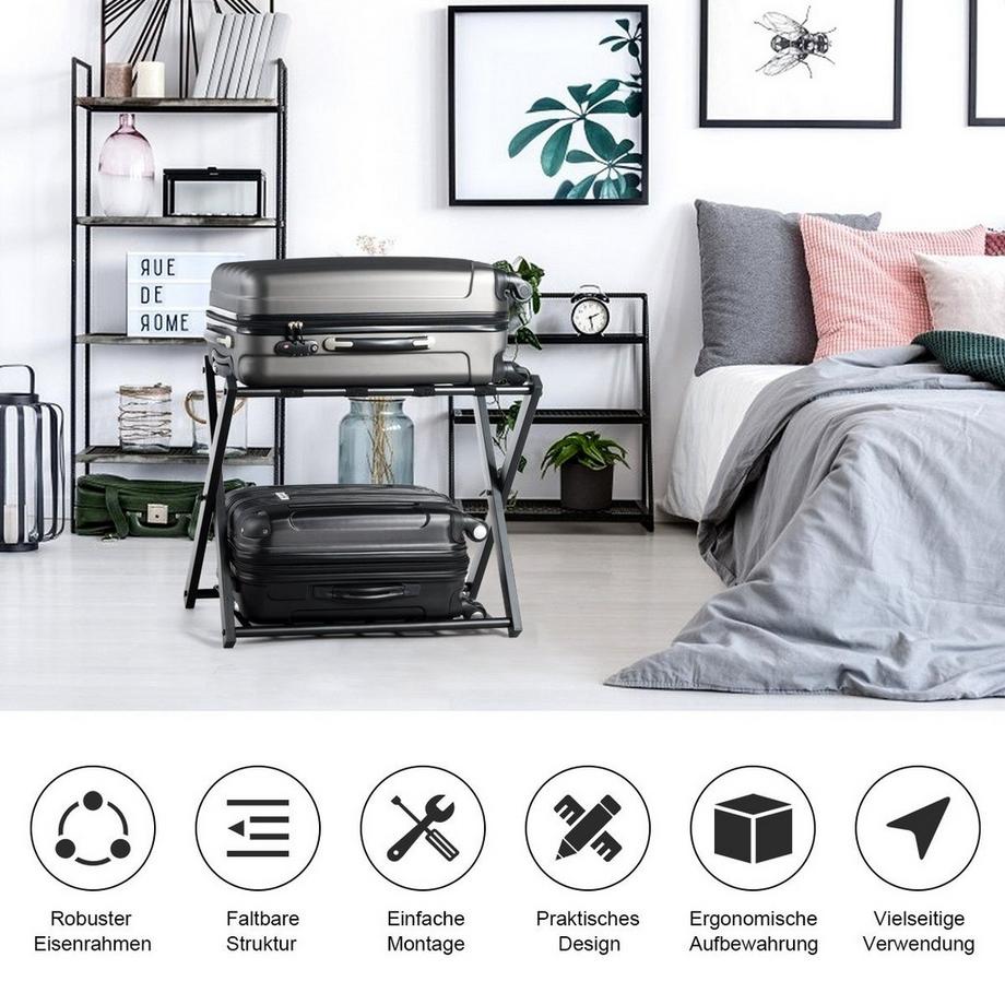 Northix  Porte-bagages pliable, capacité de 60 kg 