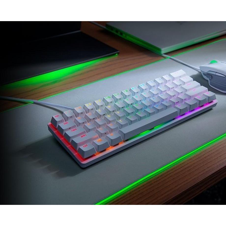 RAZER  Huntsman Mini Mercury Gaming Keyboard - (Red Switch) - US-Englisch - weiss 