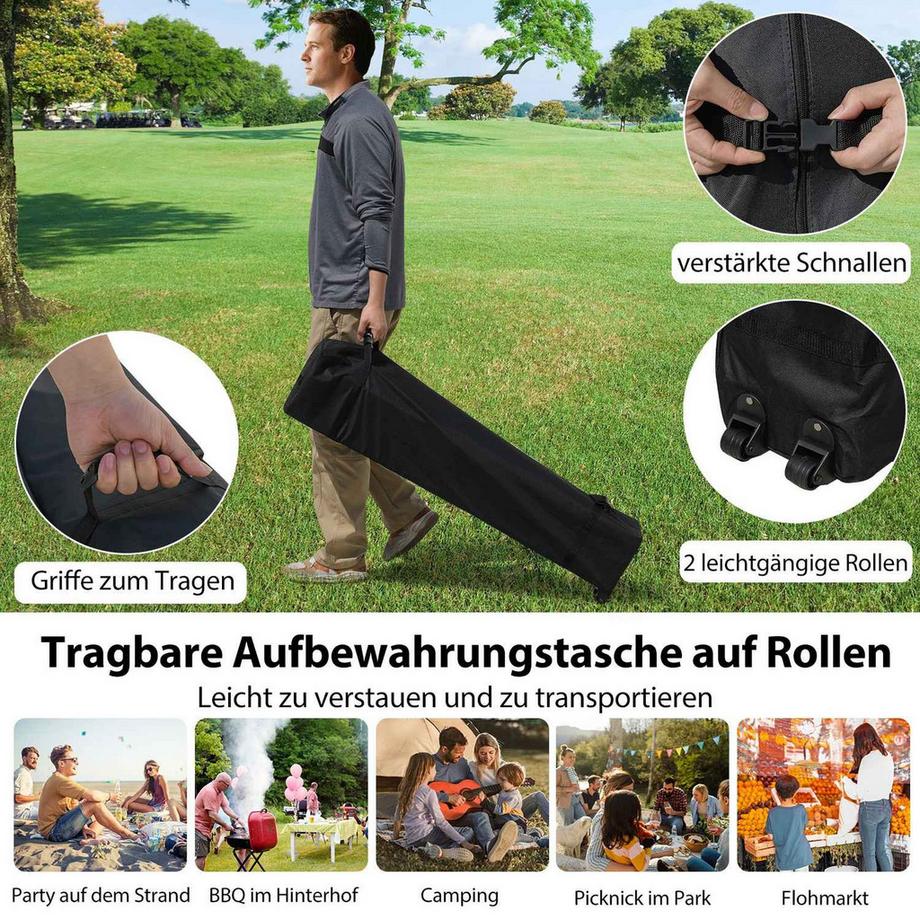 Northix Pop-Up-Pavillon mit Seitenwänden  