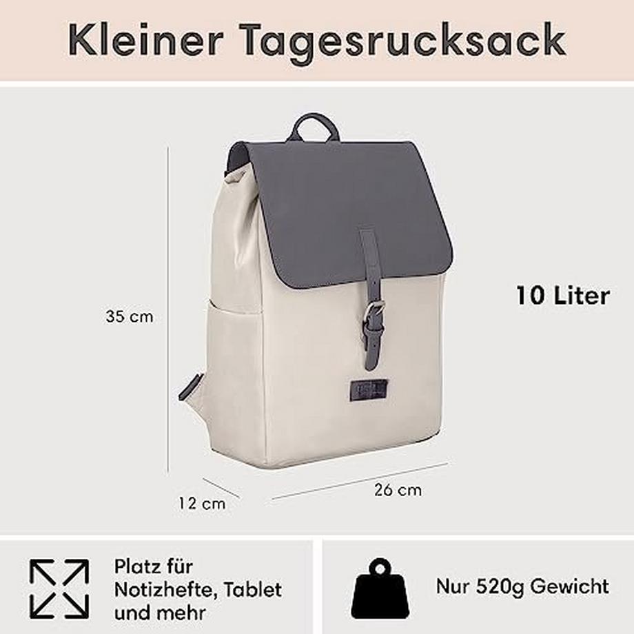 Only-bags.store Ida Petit Sac à dos avec Compartiment pour Ordinateur Portable  