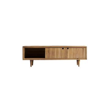 TV Schrank aus massivem Teakholz 140 cm Jonàk