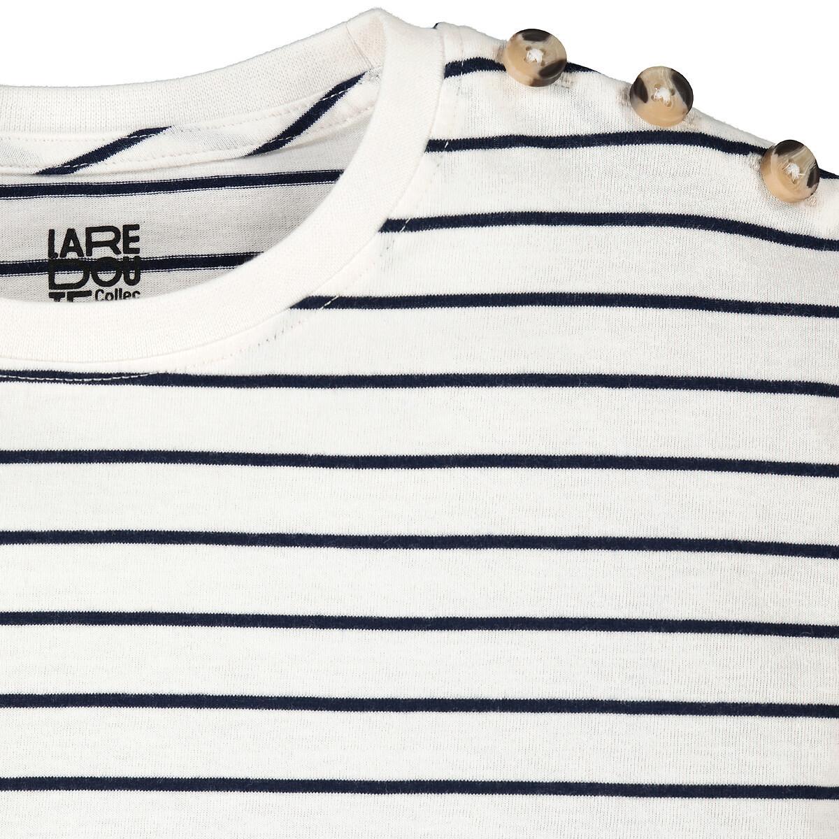 La Redoute Collections  T-shirt marinière manches longues en coton 