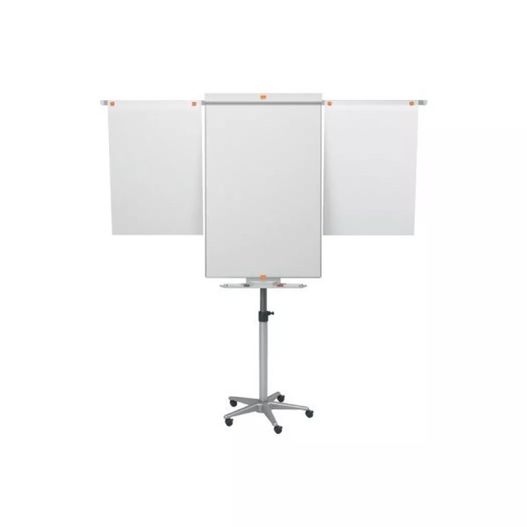 Nobo Classic magnetisches mobiles Flipchart aus Stahl mit ausziehbaren Armen