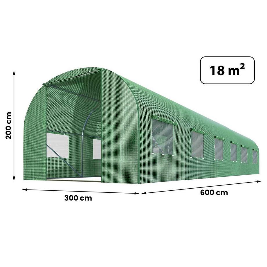 B2X Folie für Gartentunnel 3x6m (18m2) Plonos  