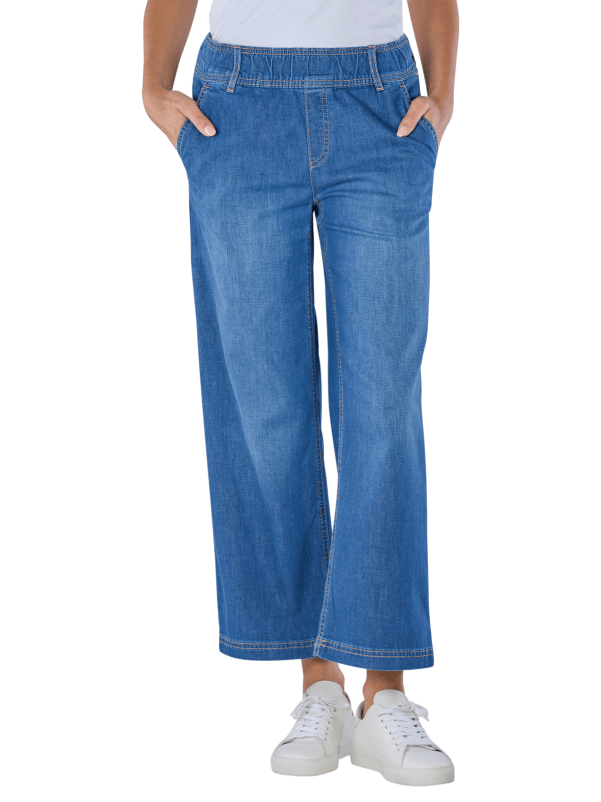 BRAX Maine S Wide Leg Cropped Jeans  