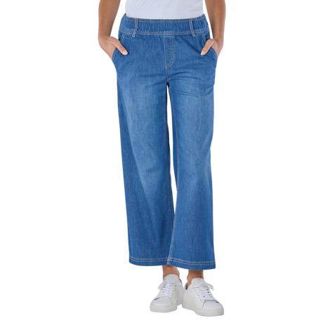 BRAX Maine S Wide Leg Cropped Jeans  