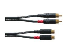 Cordial  Cordial CFU 1.5 CE Audio-Kabel 1,5 m RCA Schwarz 