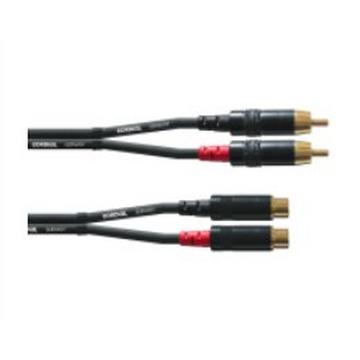 Cordial CFU 1.5 CE Audio-Kabel 1,5 m RCA Schwarz