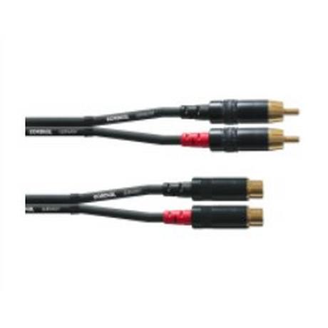 Cordial  Cordial CFU 1.5 CE Audio-Kabel 1,5 m RCA Schwarz 