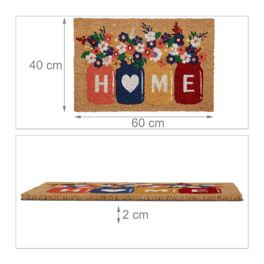 B2X Kokosnuss-Fußmatte Home  