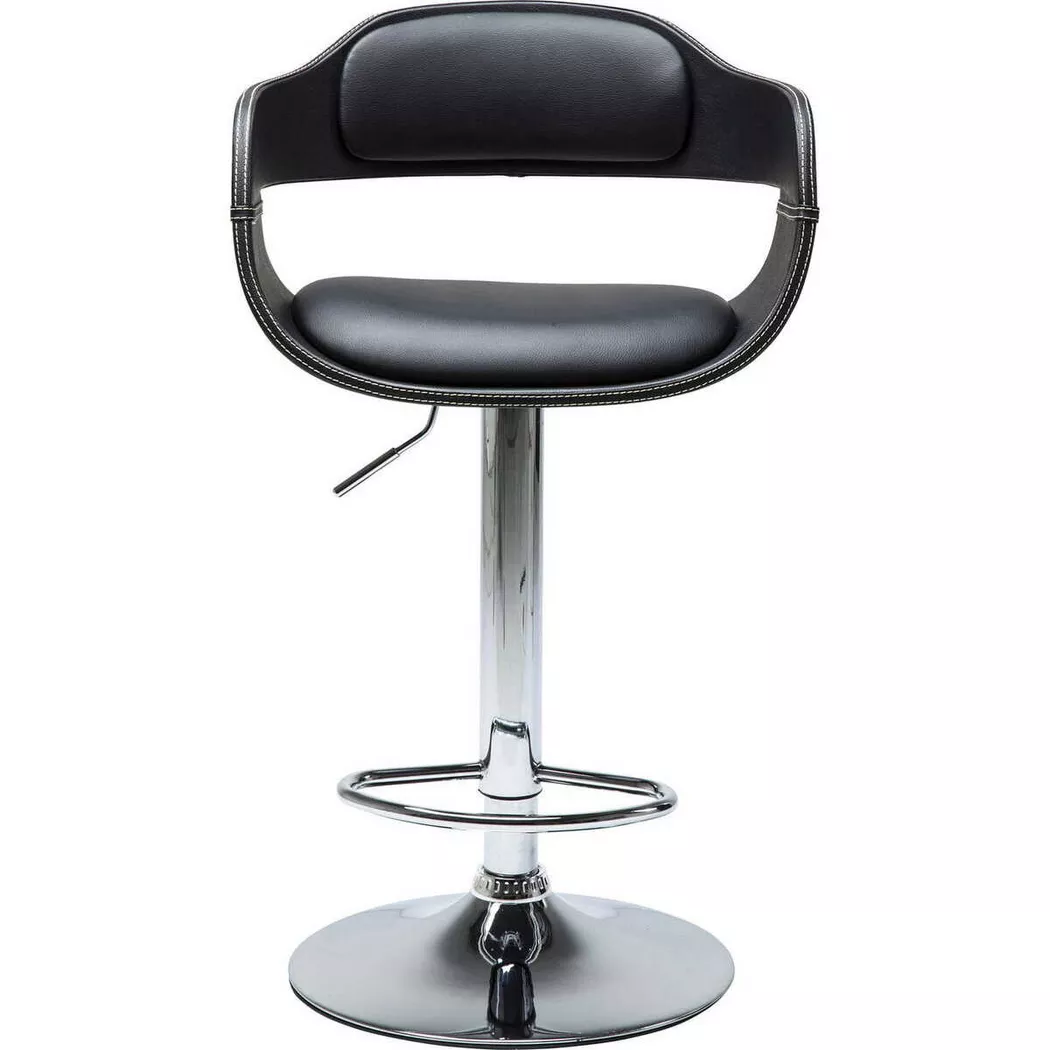 mutoni - Sgabello da bar Costa Black, One Size, Nero