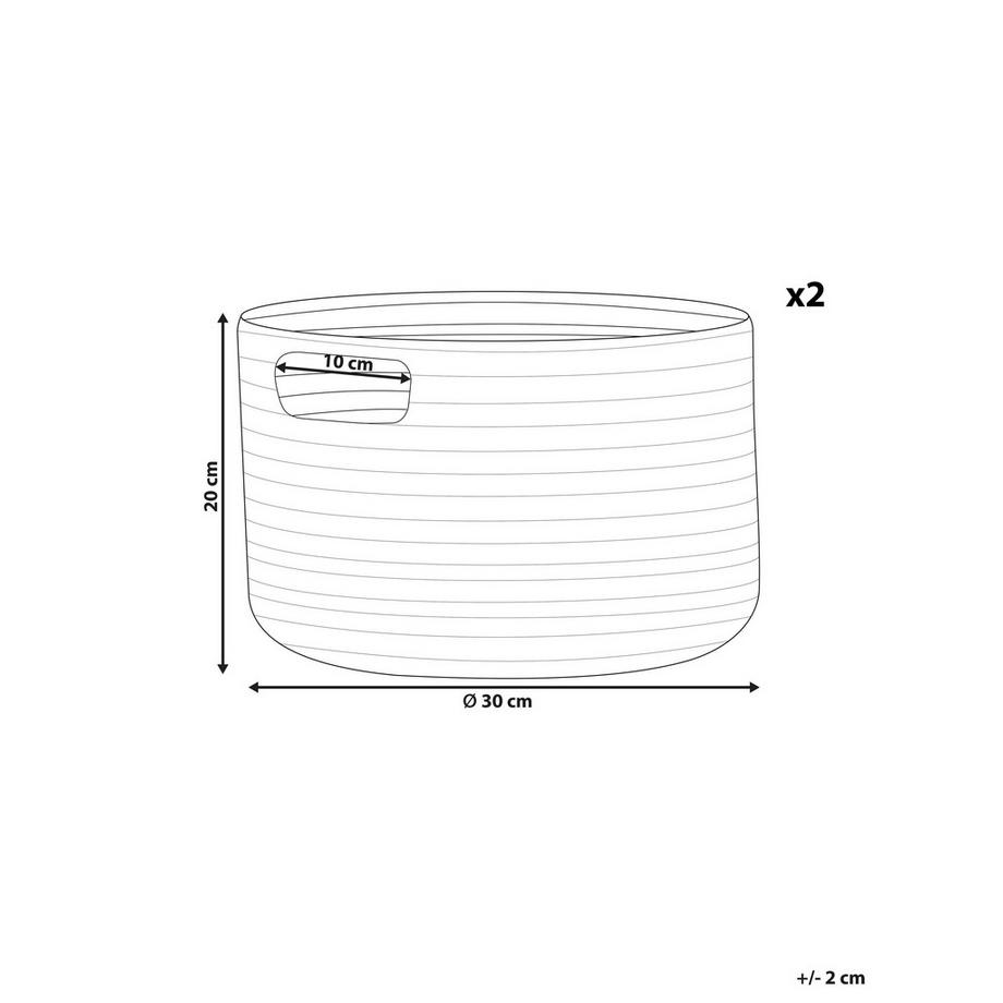 Beliani Korb en Coton  CHINIOT  