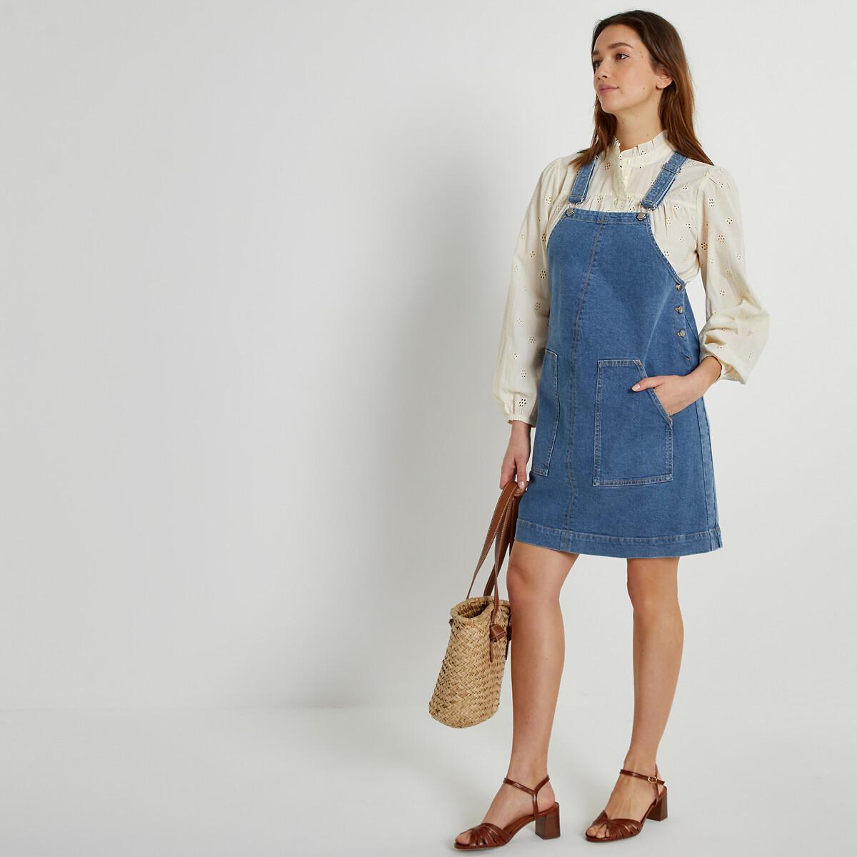 Image of Latzkleid Für Die Schwangerschaft Damen Blau 38