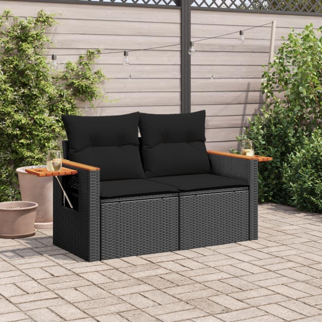 VidaXL Canapé de jardin rotin synthétique  