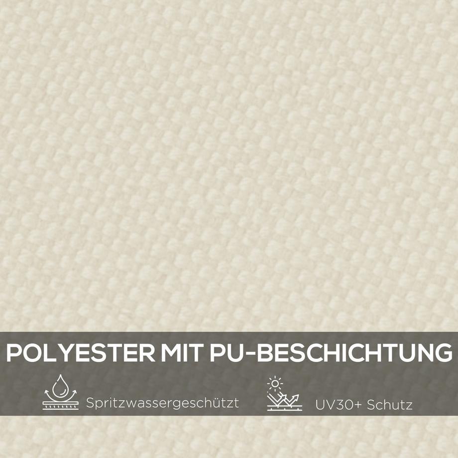 Northio Ersatzdach Für Pergola 297X243Cm Sonnensegel Für Terrassenüberdachung, Uv-Schutz, Für 3X2,5M Pavillon, Beige  