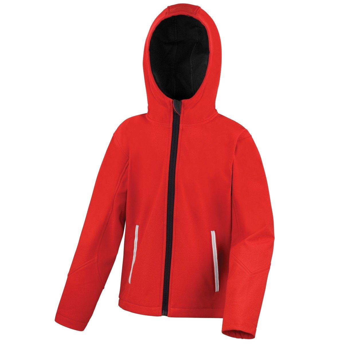 Image of Core Junior Softshelljacke Mit Kapuze Unisex Rot Bunt 7-8A