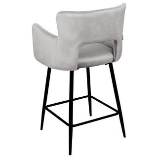 Beliani Lot de 2 chaises de bar en Velours Moderne SANILAC  