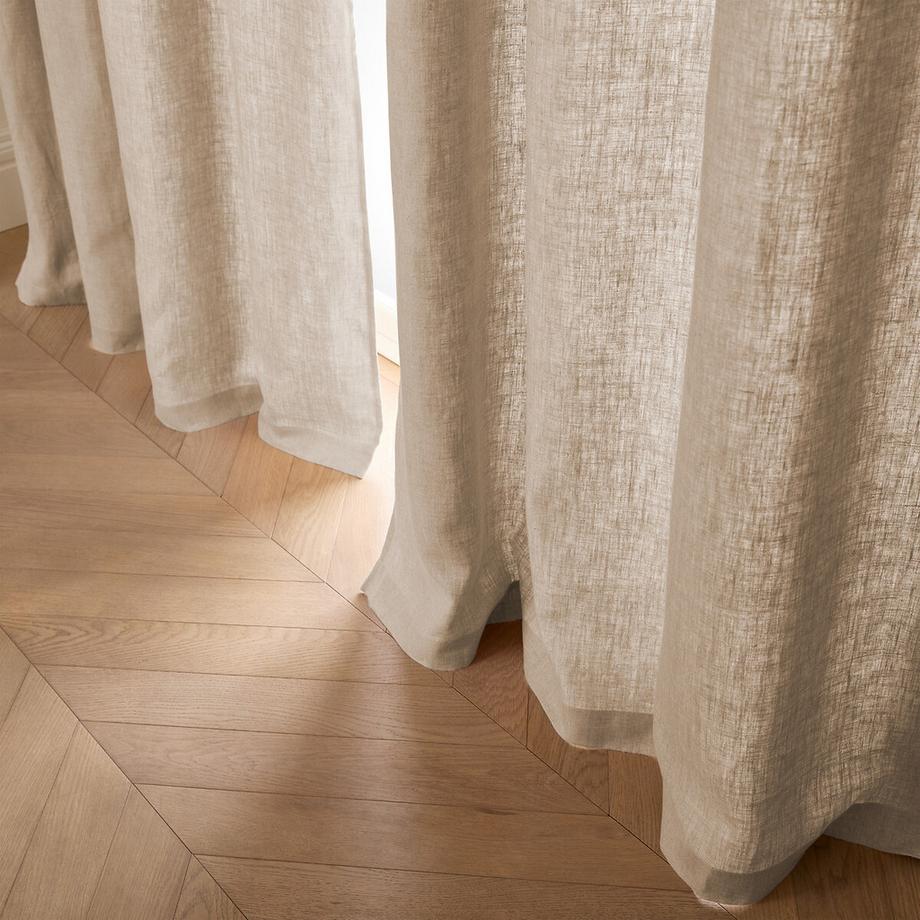 AM.PM  Vorhang Private aus vorgewaschenem Leinen mit Futter und Ringen 