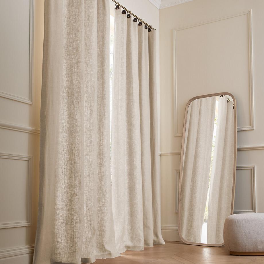 AM.PM  Vorhang Private aus vorgewaschenem Leinen mit Futter und Ringen 