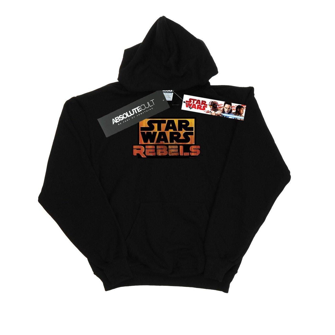 Image of Rebels Logo Kapuzenpullover Jungen Schwarz 128