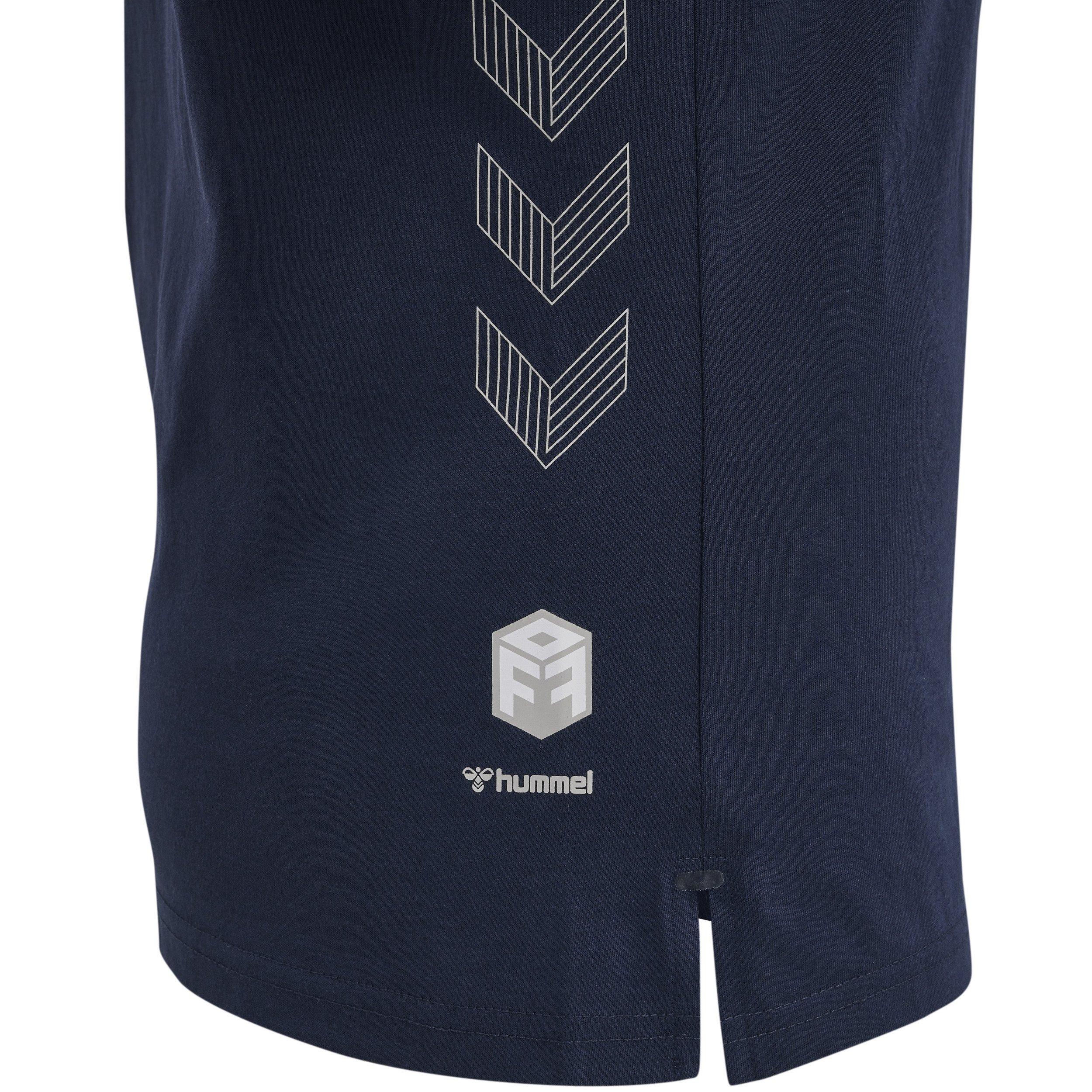 Hummel  t-shirt aus baumwolle, damen move grid 