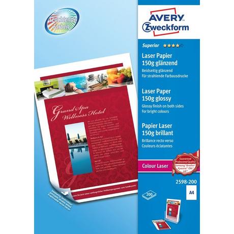 Avery-Zweckform AVERY ZWECKFORM Premium Color Laser Paper A4, 200 Blatt  