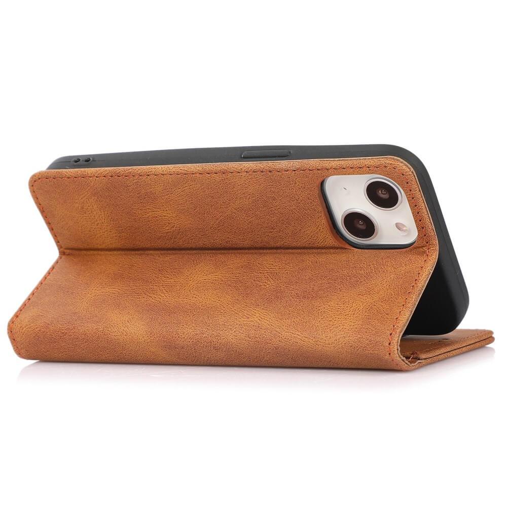 Cover-Discount  iPhone 15 Plus - Custodia vintage flip case 