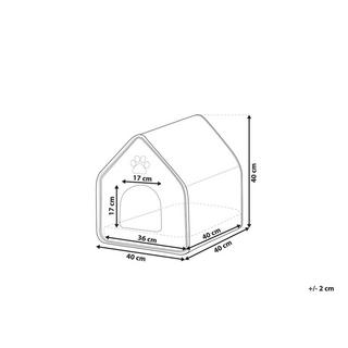 Beliani  Tierbett aus Filz Modern JANGI 