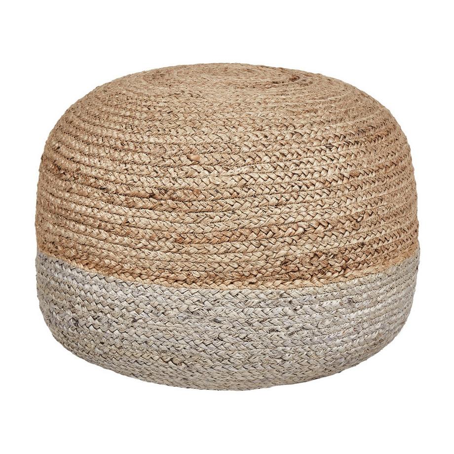 Beliani Pouf en Jute Boho DUKI  