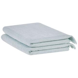 Beliani Lot de 2 serviettes en Coton ATIU  
