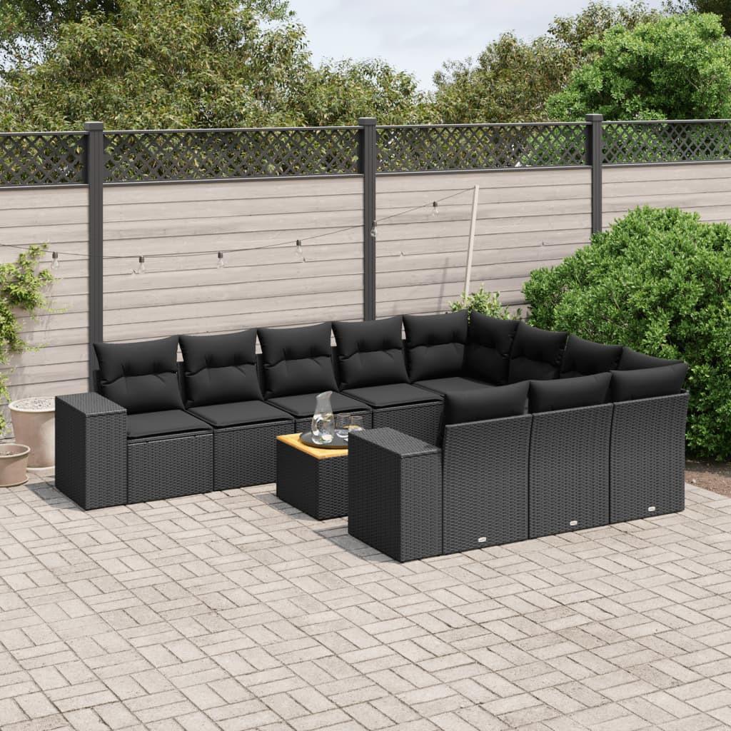 VidaXL set divano da giardino Polirattan  