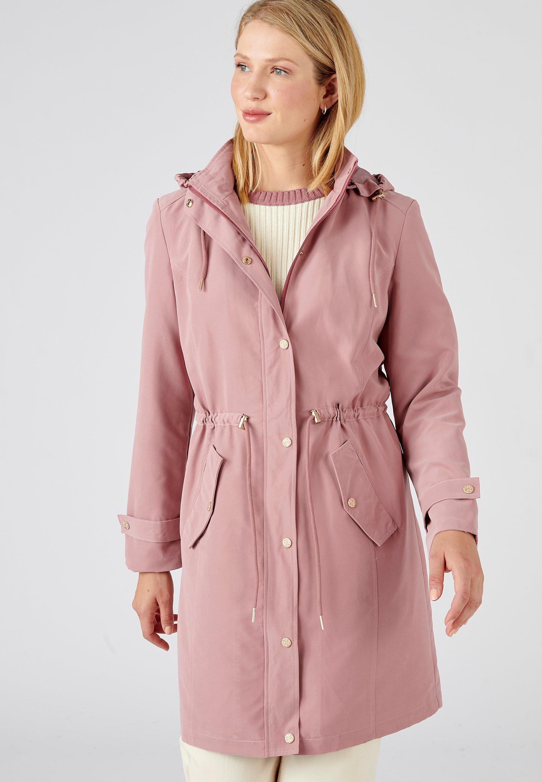 Image of Langer Parka Mit Weichem Griff Damen Rosa 46-48